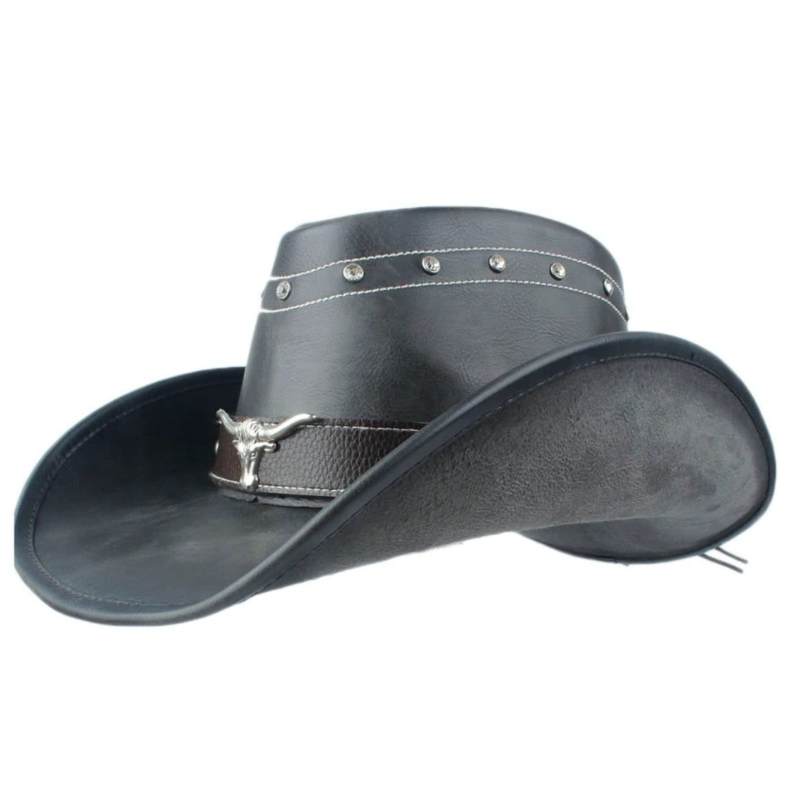 cuir cowboy chapeau